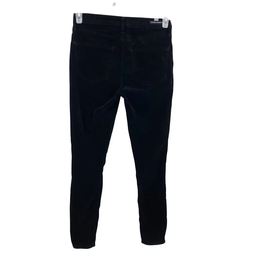 COH Citizens Of Humanity Black Corduroy Rocket High Rise Skinny Jeans Size 26 - Picture 5 of 7